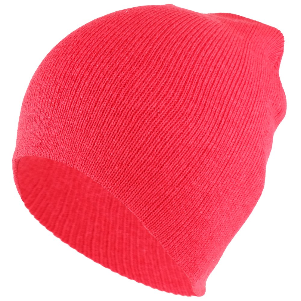 Superior Plain Cotton Blend Knit Short Winter Beanie Cap
