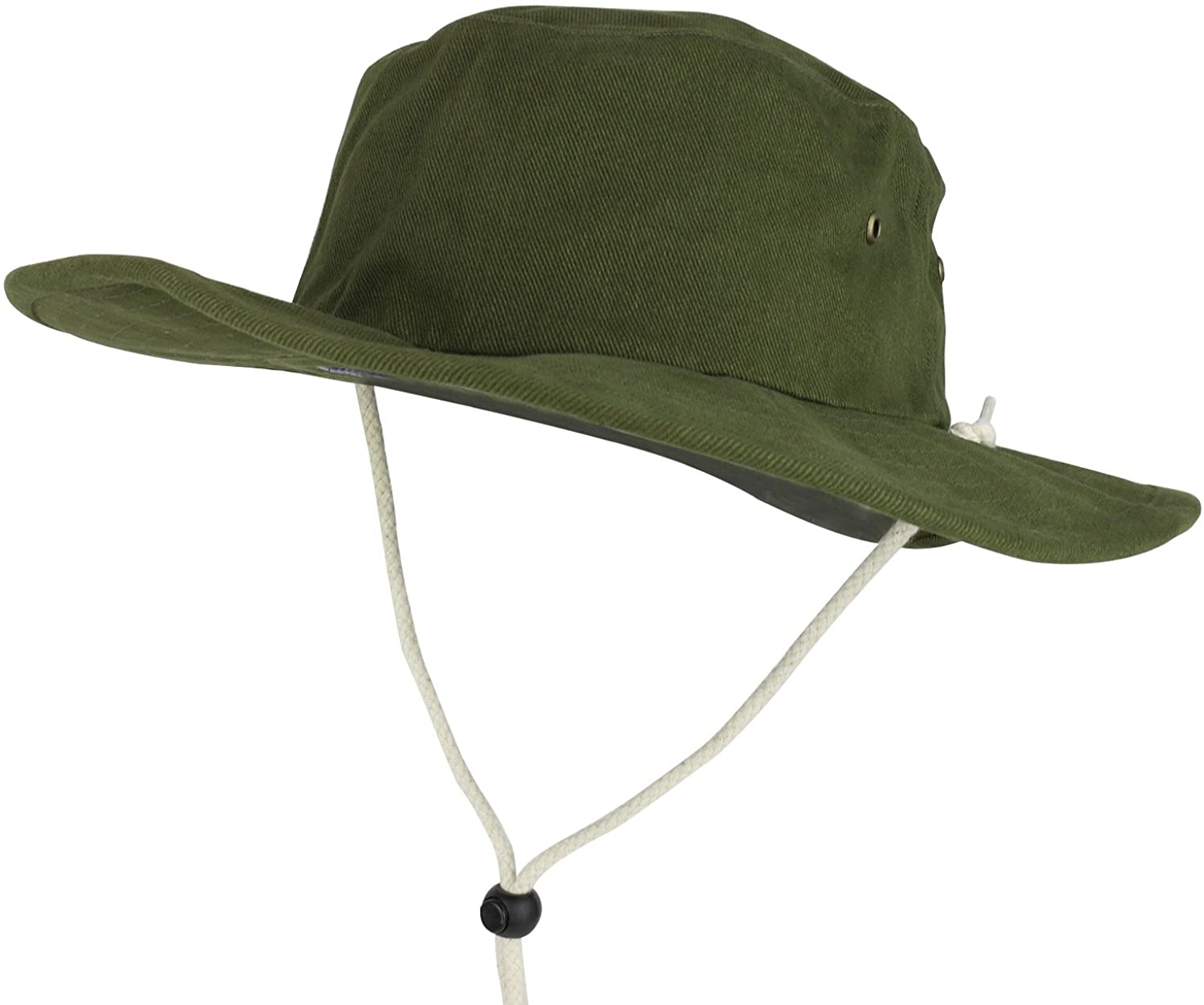 Armycrew Plain Aussie Cotton Chin Cord Fisherman's Hat