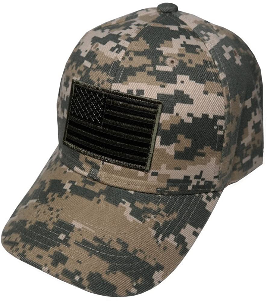 Armycrew Men's Army USA Flag Patch Cap