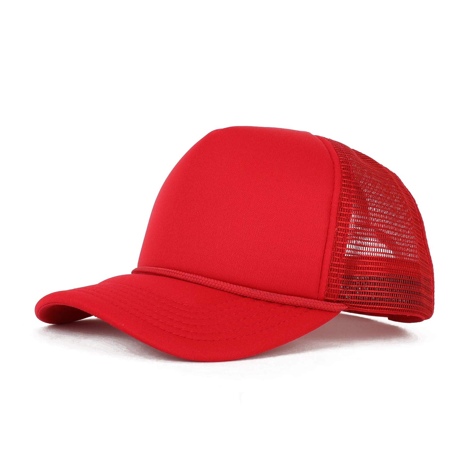 Armycrew Kid's Youth Size 5 Panel Structured Foam Mesh Trucker Cap