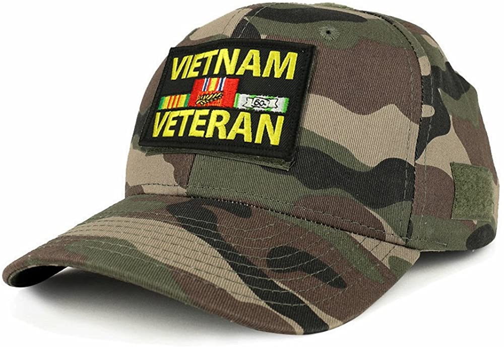 Armycrew USA Vietnam Veteran Tactical Patch Structured Operator Baseball Cap