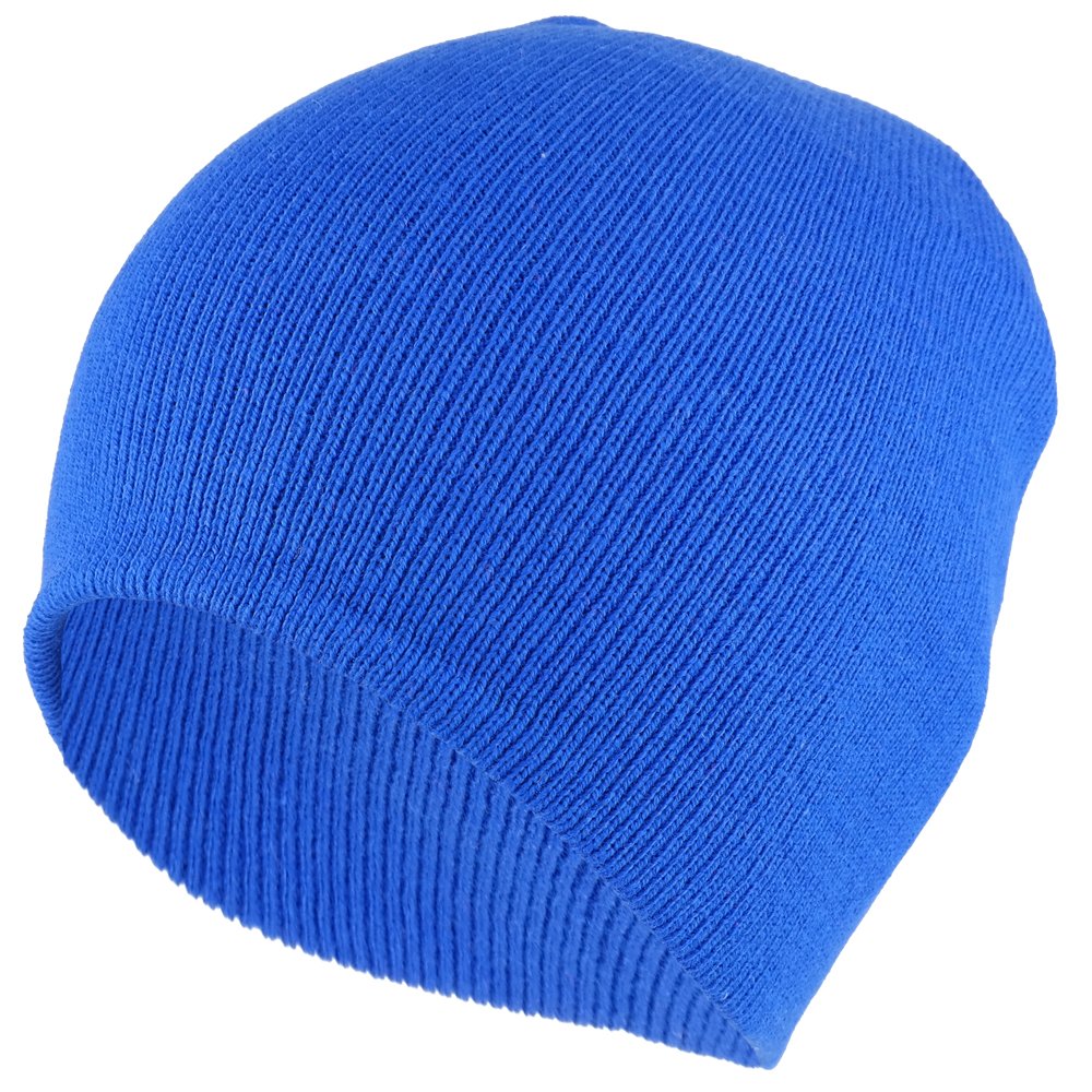 Superior Plain Cotton Blend Knit Short Winter Beanie Cap