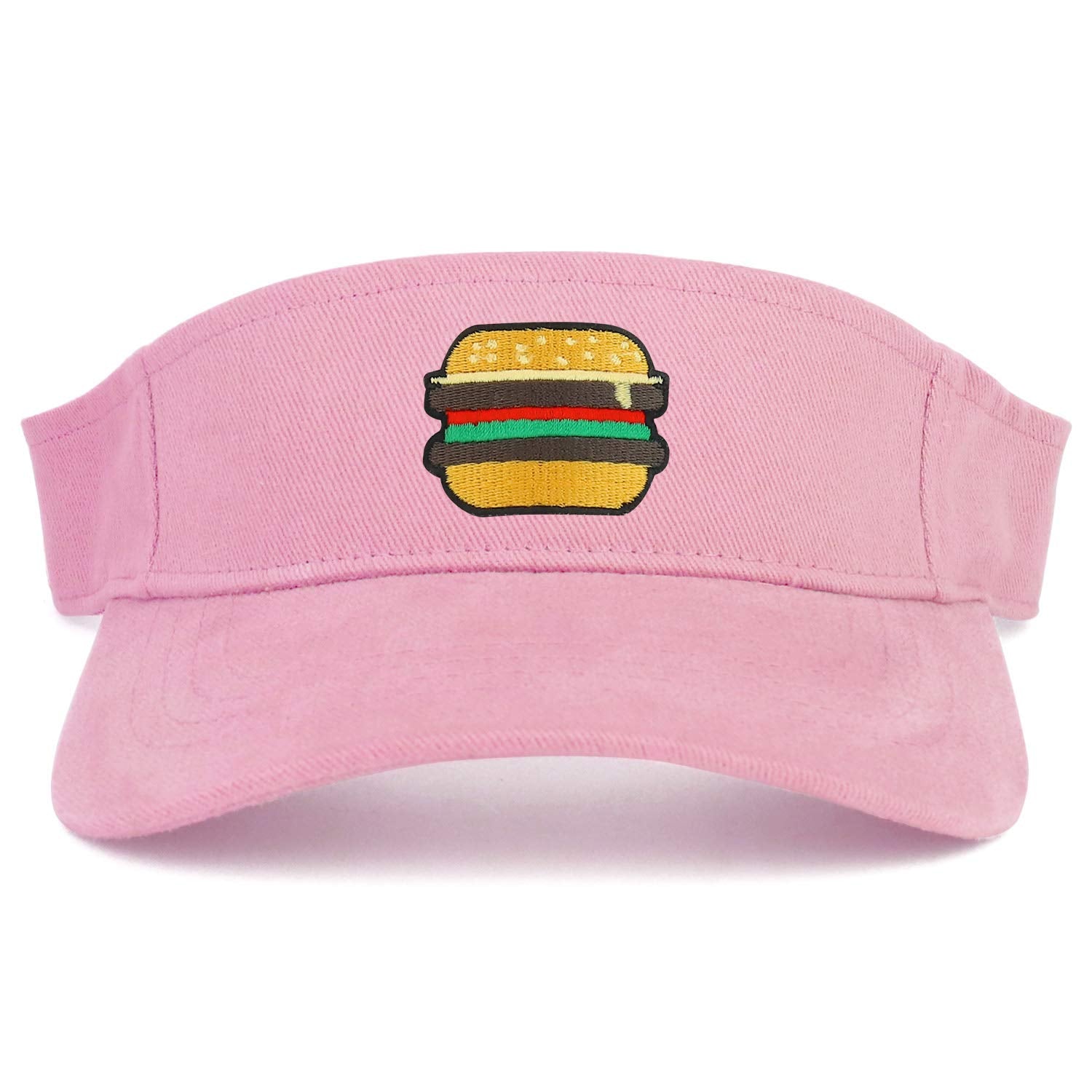Armycrew Burger Patch Cotton Adjustable Visor Cap - Black