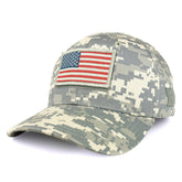 Armycrew USA White Flag Tactical Patch Structured Operator Baseball Cap- ACU