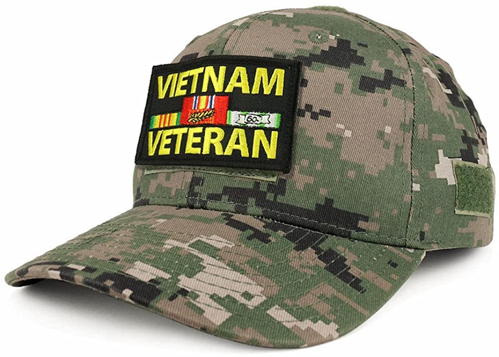 Armycrew USA Vietnam Veteran Tactical Patch Structured Operator Baseball Cap