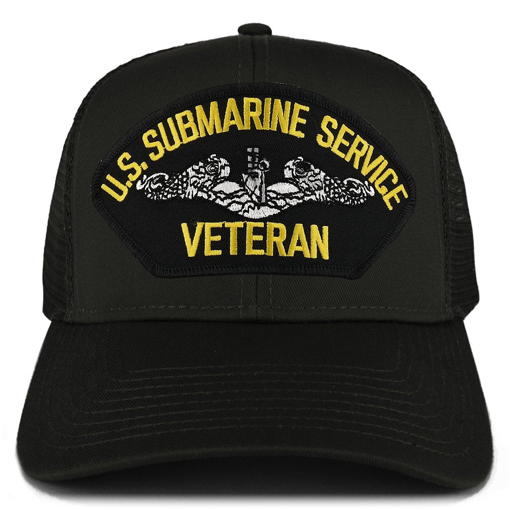 Armycrew XXL Oversize US Submarine Veteran Large Patch Mesh Back Trucker Cap