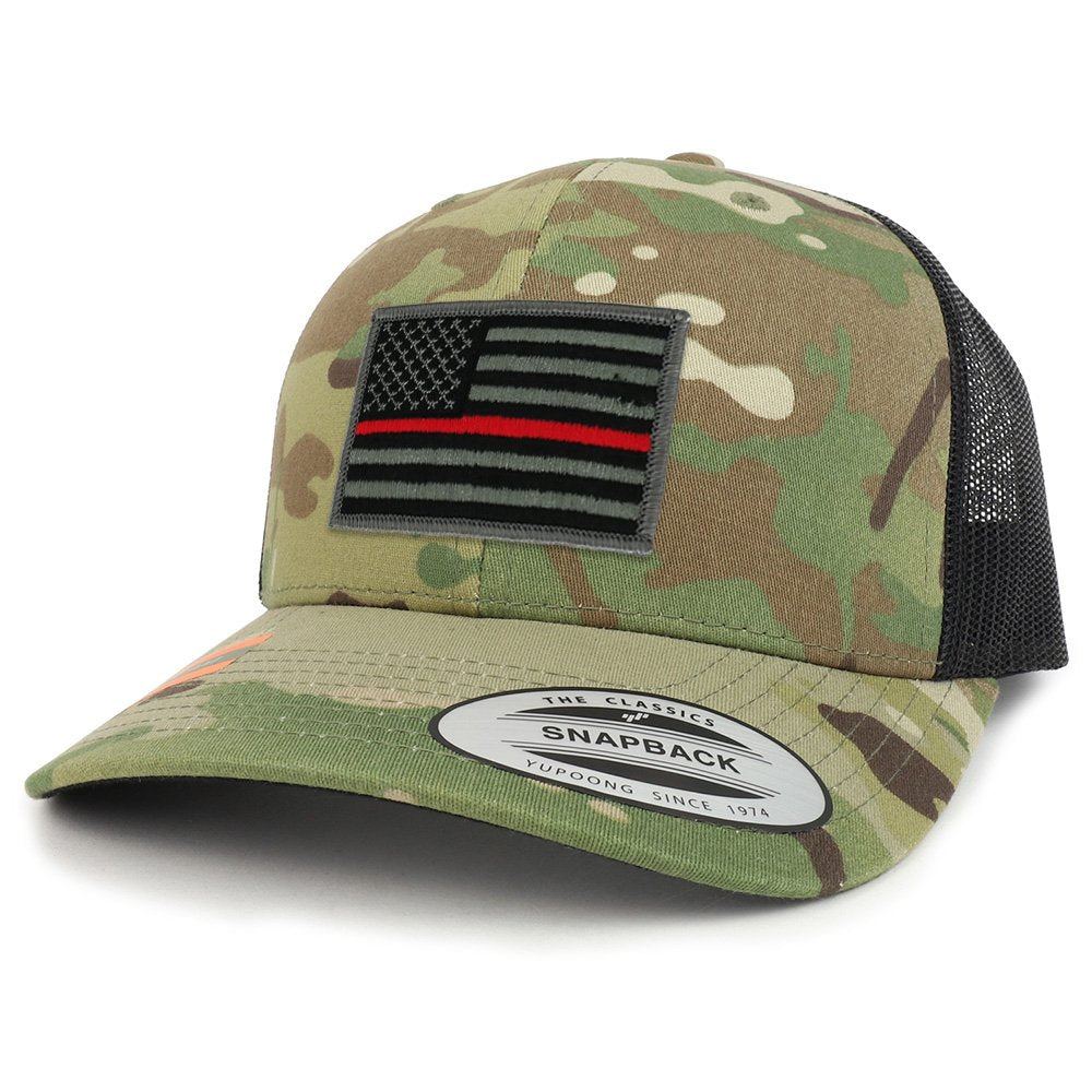 Armycrew Assorted USA Patch Camouflage Structured Trucker Mesh Baseball Cap