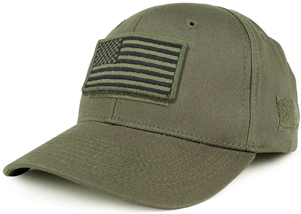 Armycrew USA Olive Flag Tactical Patch Structured Baseball Cap
