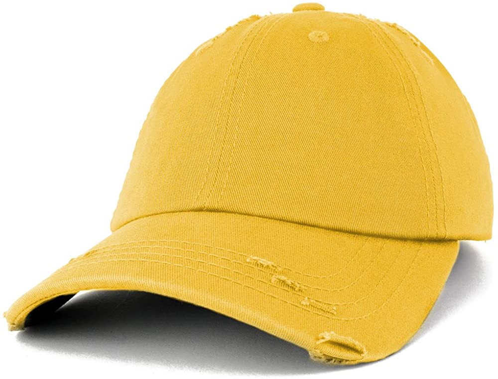 Vintage Frayed Unstructured Adjustable Polo Cap