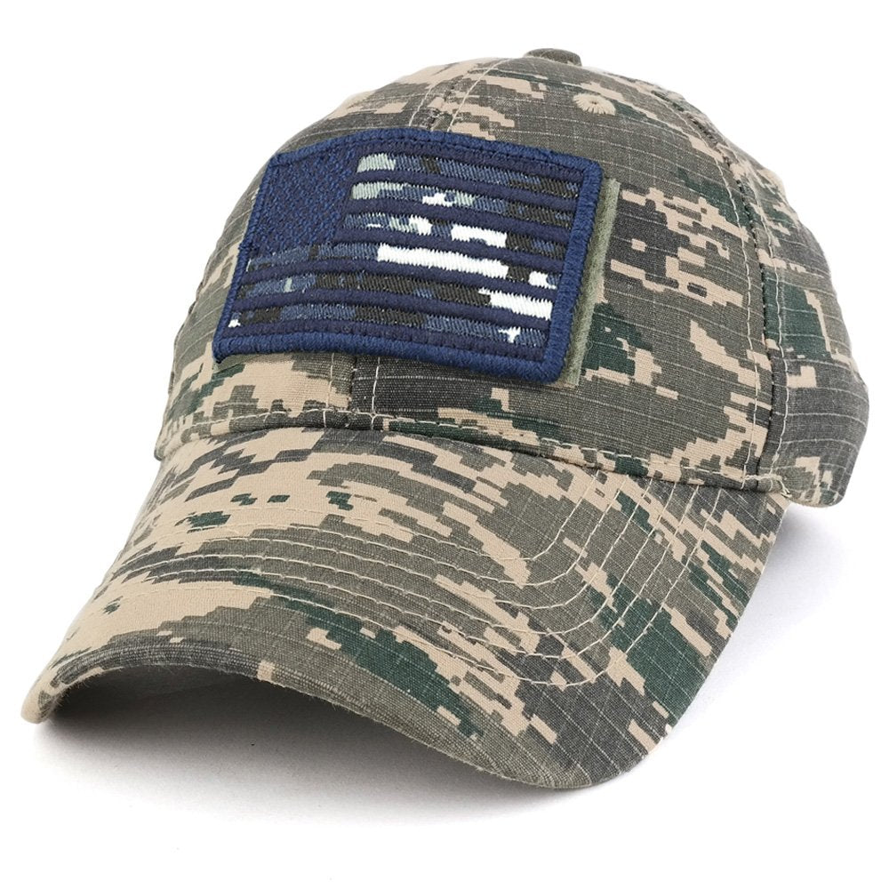 Armycrew USA Navy Flag Tactical Patch Cotton Adjustable Baseball Cap