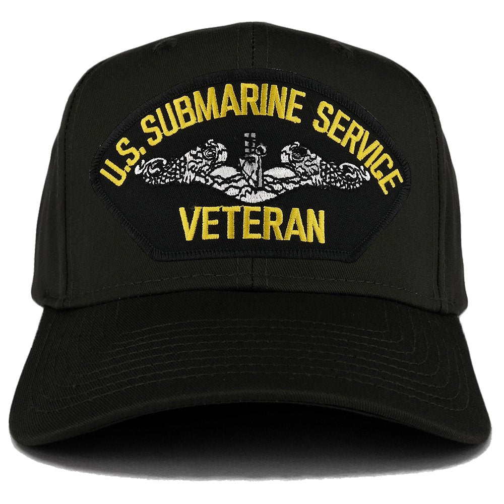 Armycrew US Submarine Service Veteran Embroidered Patch Snapback Baseball Cap