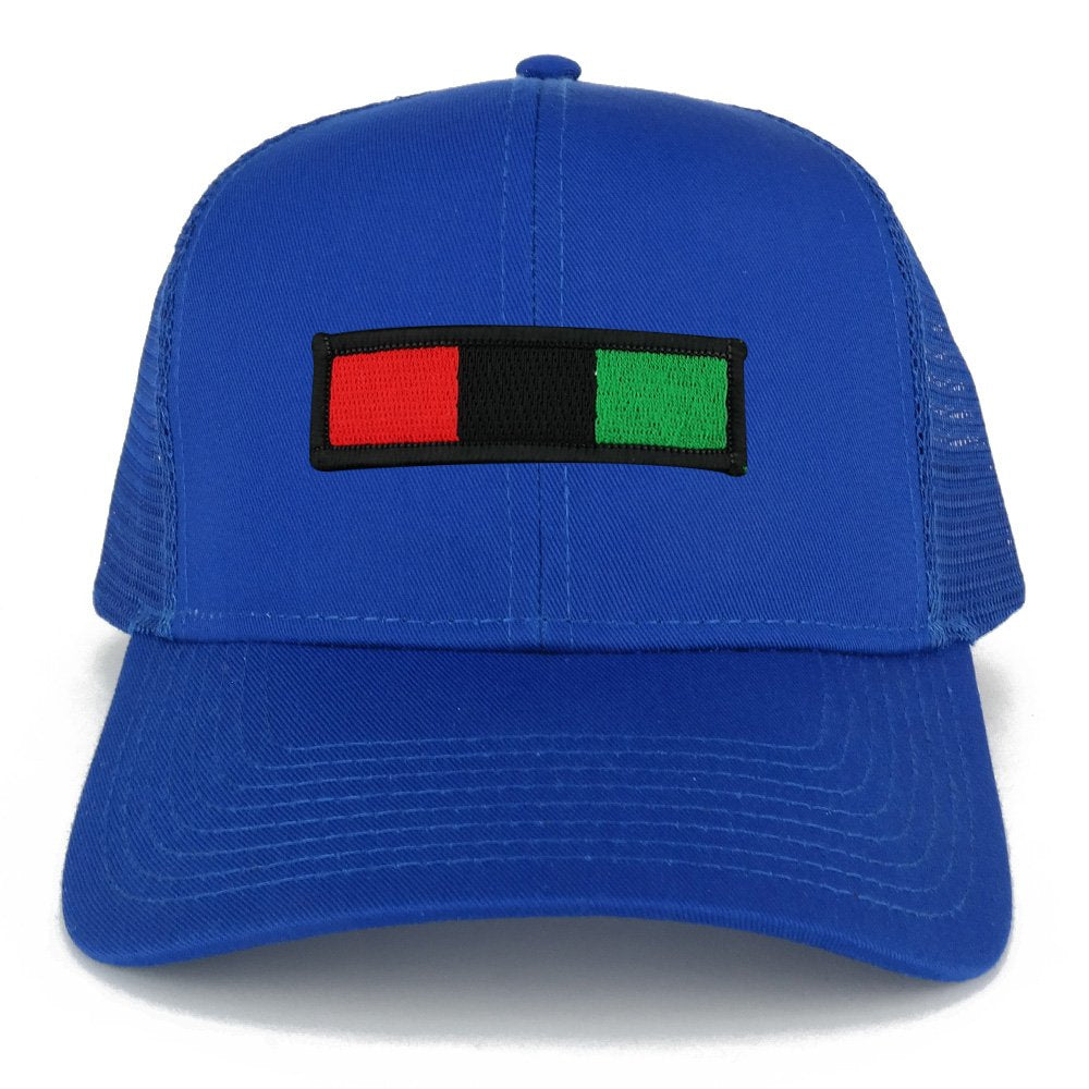 Africa Red Black Green Embroidered Iron on Patch Adjustable Trucker Mesh Cap
