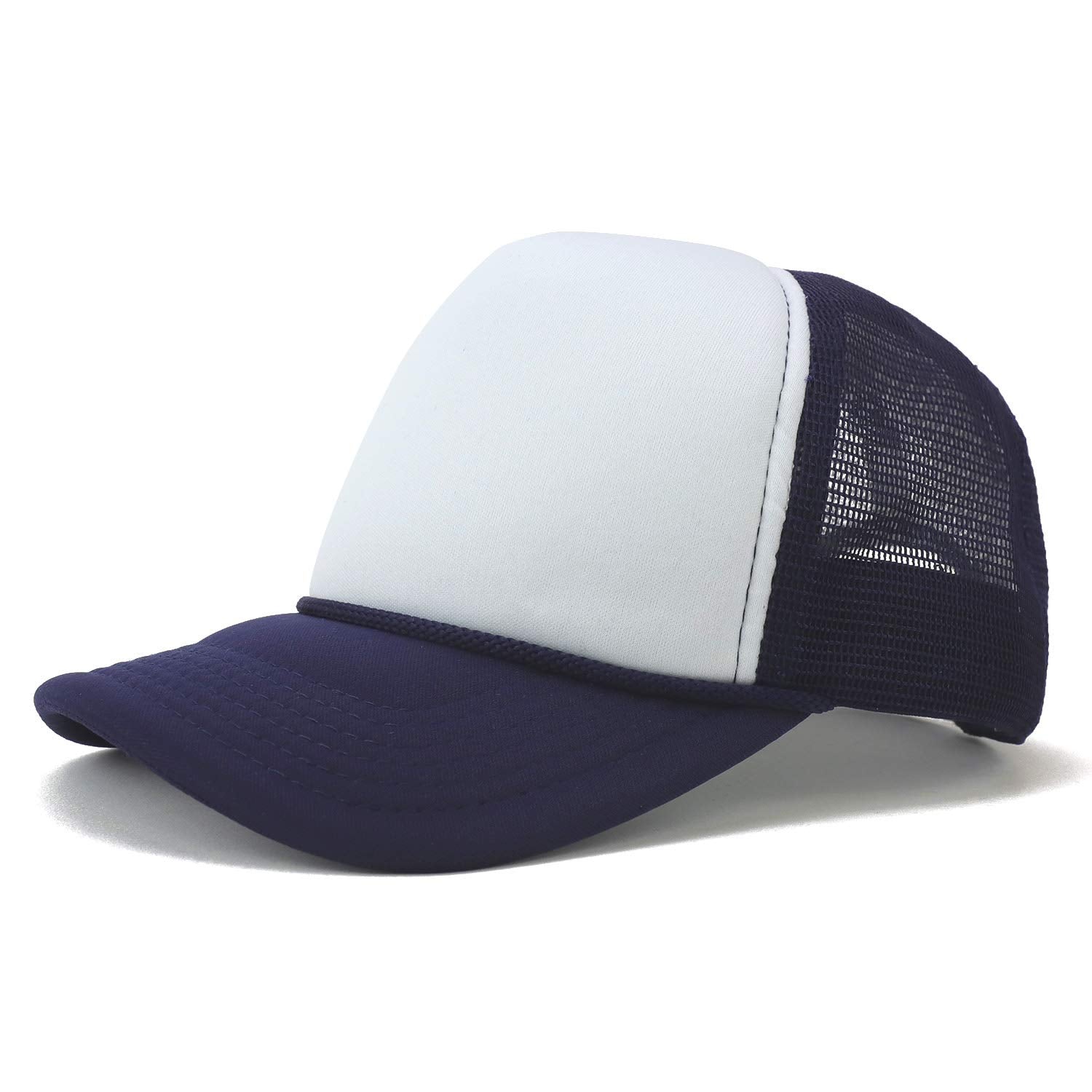 Armycrew Kid's Two Tone 5 Panel Structured Foam Mesh Trucker Cap