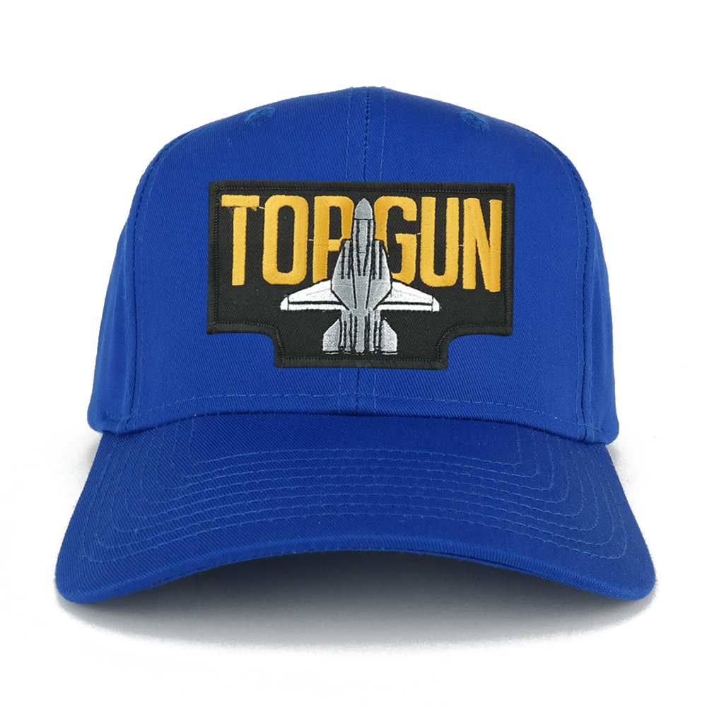 Top Gun US Navy Jet Embroidered Iron On Patch Adjustable Baseball Cap