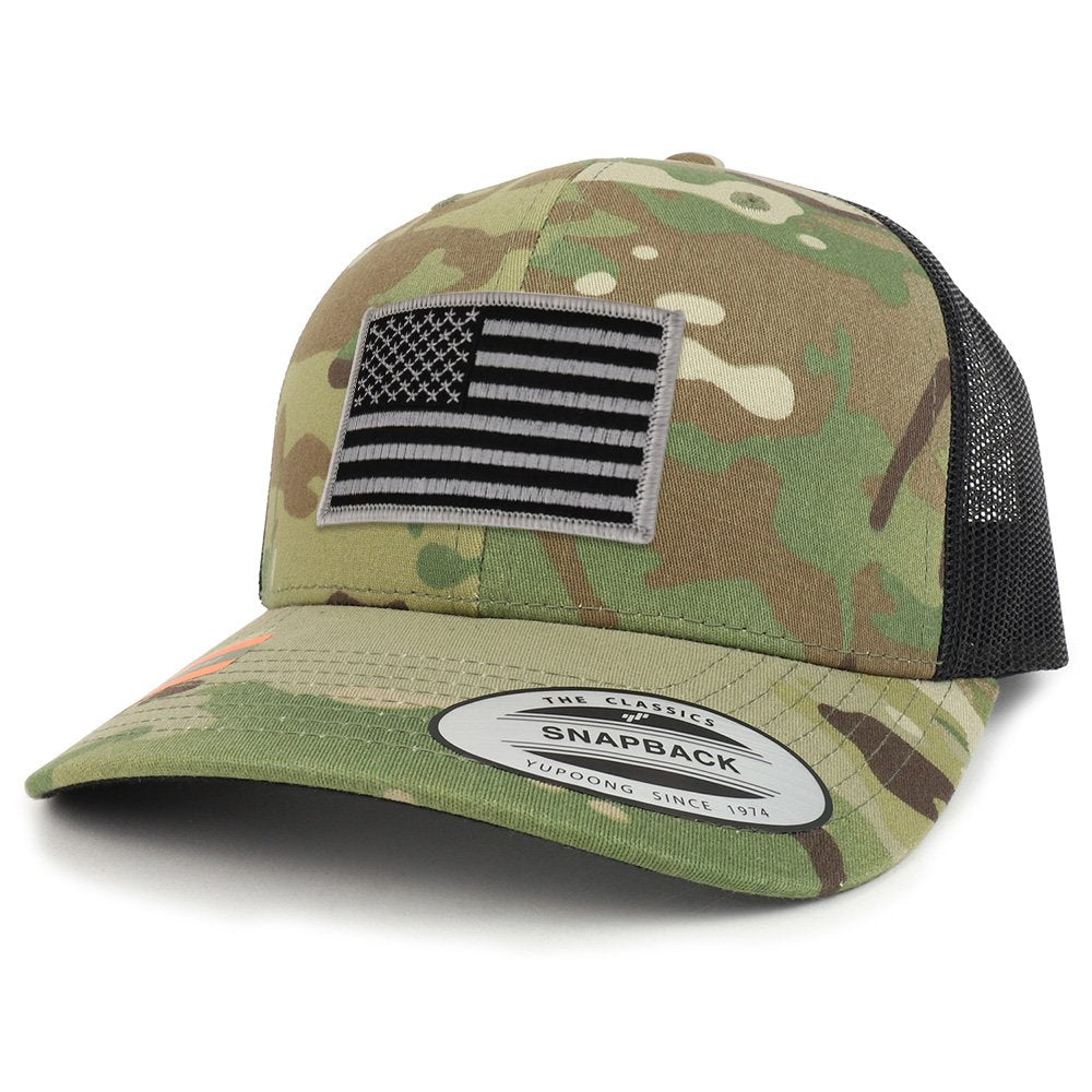 Armycrew Assorted USA Patch Camouflage Structured Trucker Mesh Baseball Cap