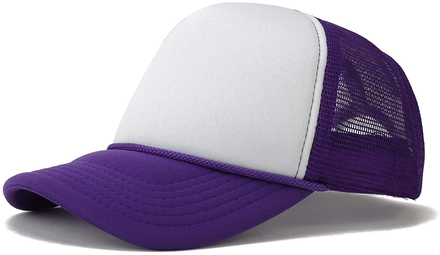 Armycrew Kid's Two Tone 5 Panel Structured Foam Mesh Trucker Cap