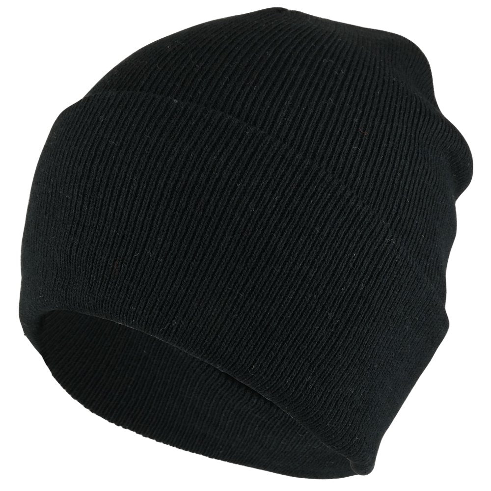 Superior Cotton Blend Knit Long Cuff Winter Beanie Hat