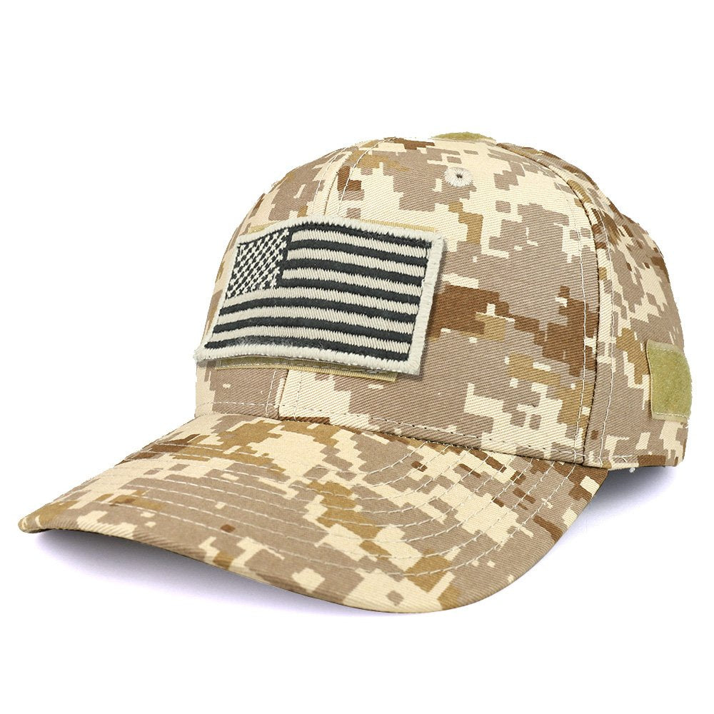 Armycrew USA Stone Flag Tactical Patch Structured Baseball Cap