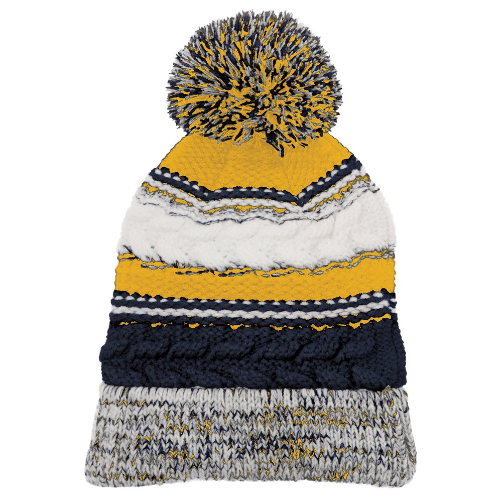 Armycrew Pom Pom 3 Team Color Acrylic Winter Beanie Hat