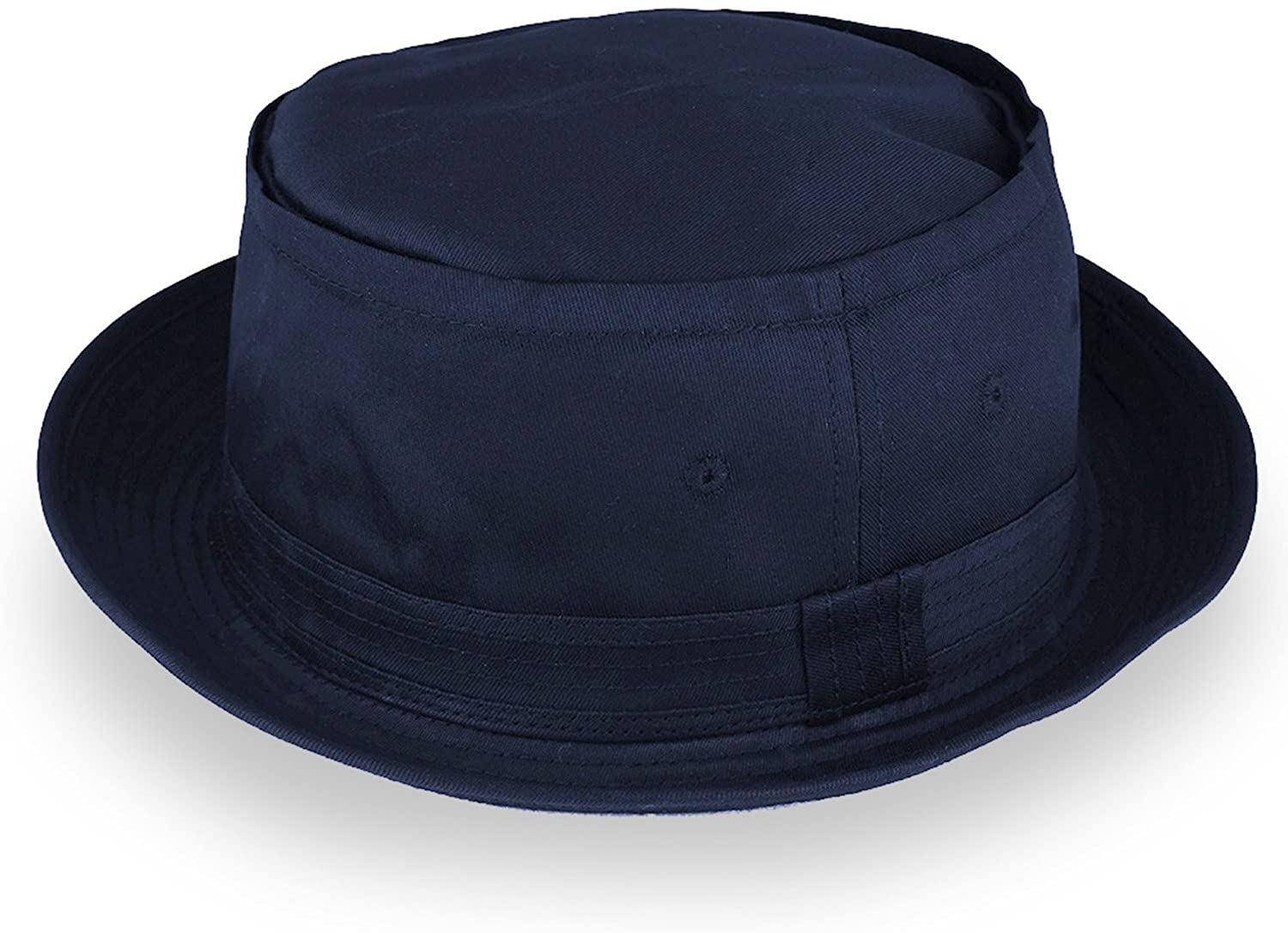 Armycrew Cotton Twill Fisherman Roll Up Bucket Hat with Stripe Band