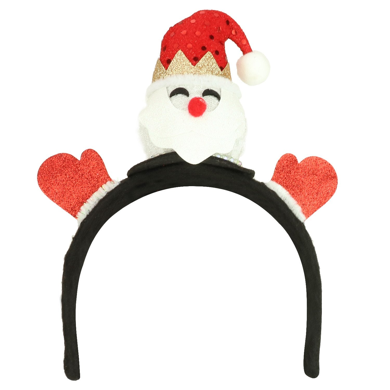 Armycrew Mini Spring Santa Claus Christmas Hat Headband