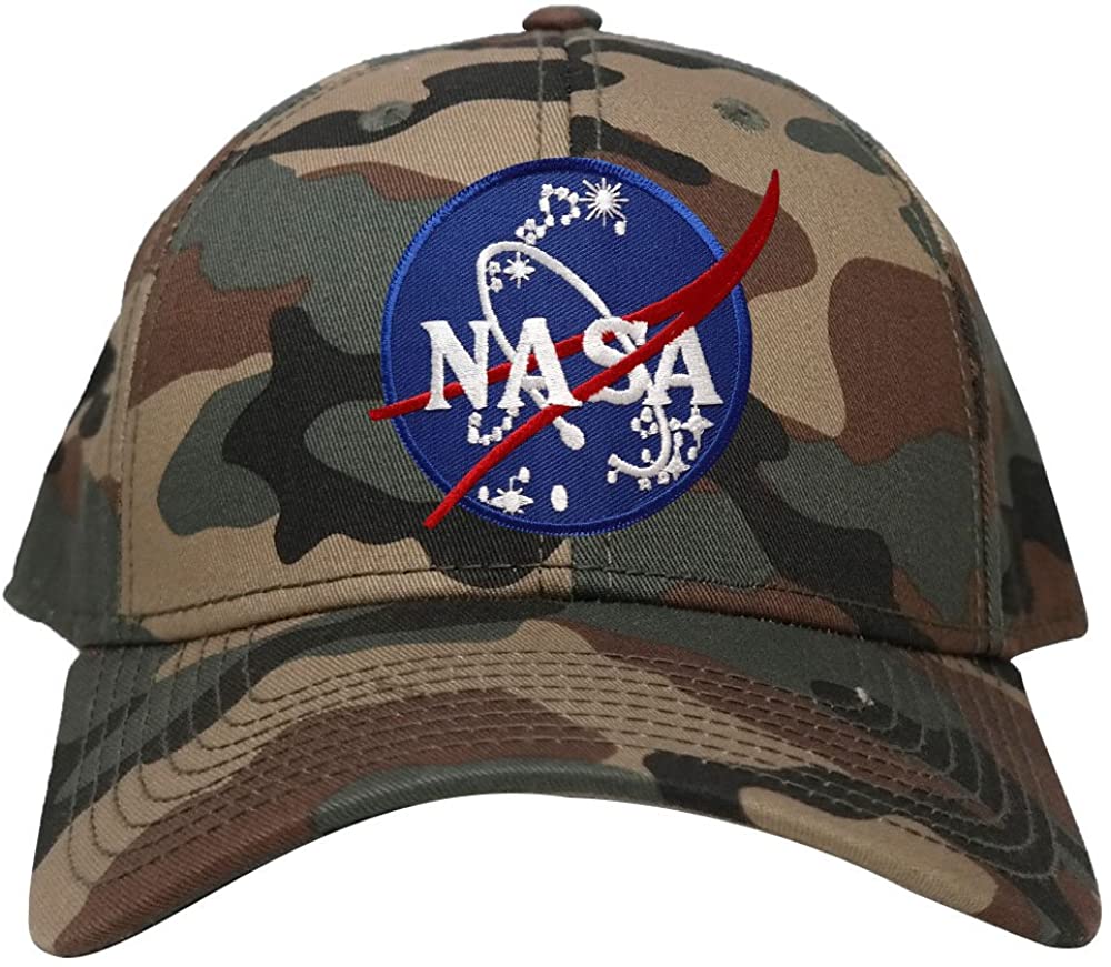 Low Profile NASA Insignia Logo Patch Camo Cap
