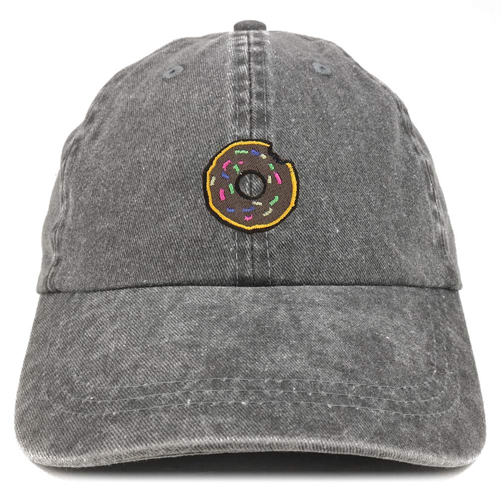 Armycrew Donut Embroidered Patch Unstructured Cotton Washed Baseball Cap