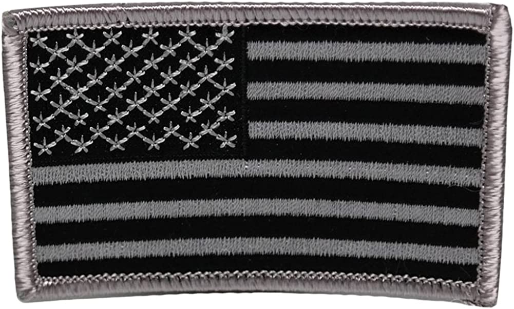 USA American Flag Embroidered Iron On Patch One Size