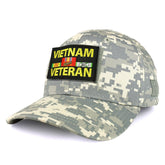 Armycrew USA Vietnam Veteran Tactical Patch Structured Operator Baseball Cap