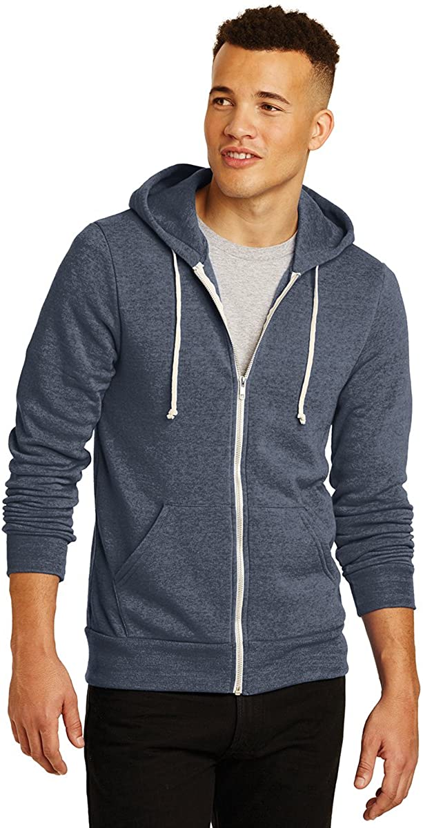 Men's Warm Lightweight Eco-Fleece Zip Up Hoodie