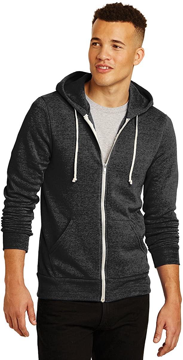Men's Warm Lightweight Eco-Fleece Zip Up Hoodie