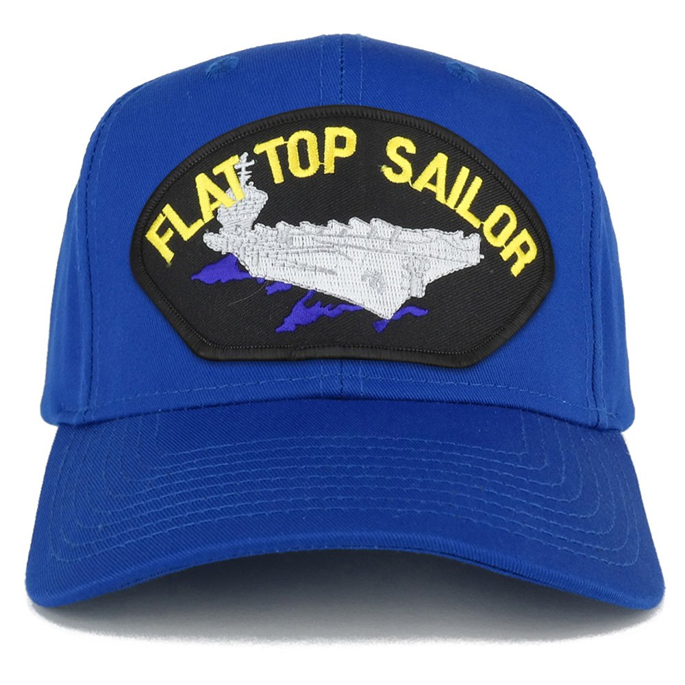 Armycrew XXL Oversize Flat Top Sailor Carrier Large Patch Baseball Cap