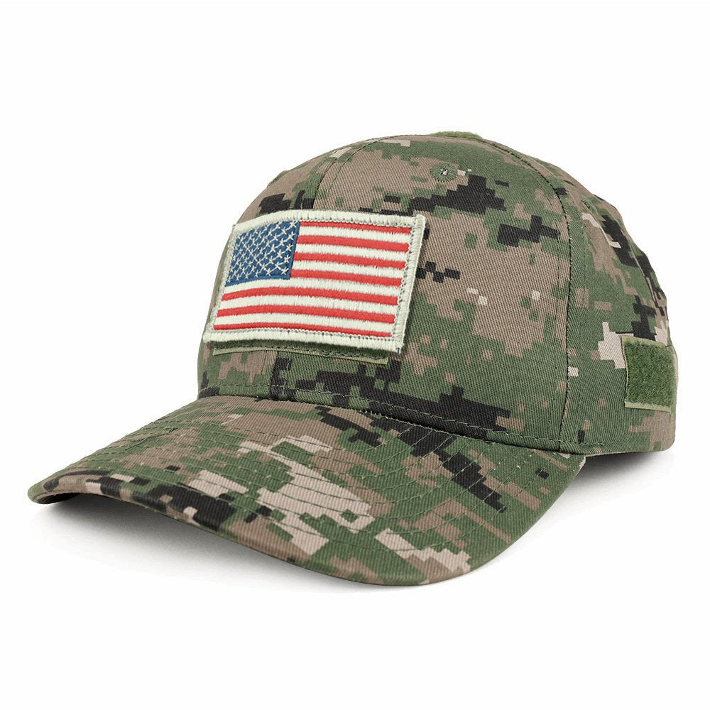 Armycrew USA White Flag Tactical Patch Structured Operator Baseball Cap- ACU