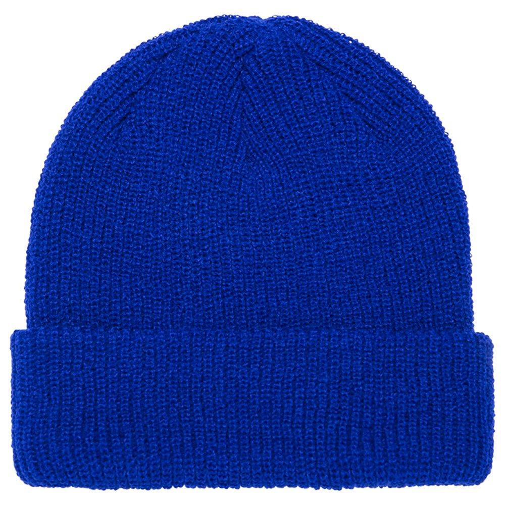 FLEXFIT Ribbed Cuffed Knit Warm Winter Beanie Hat - BLACK