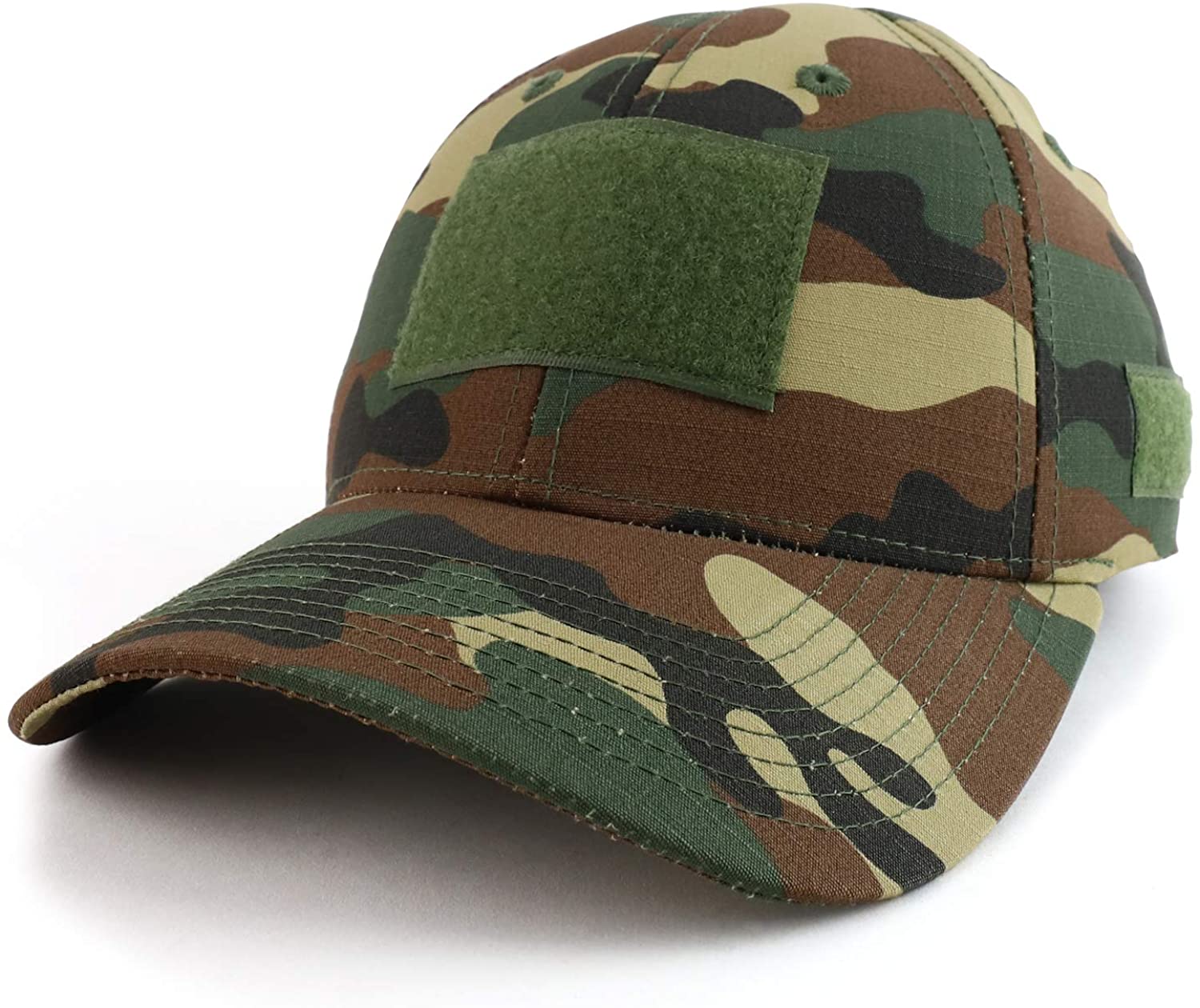 Armycrew Tactical Operator Ripstop Cotton Baseball Cap with Loop Patch