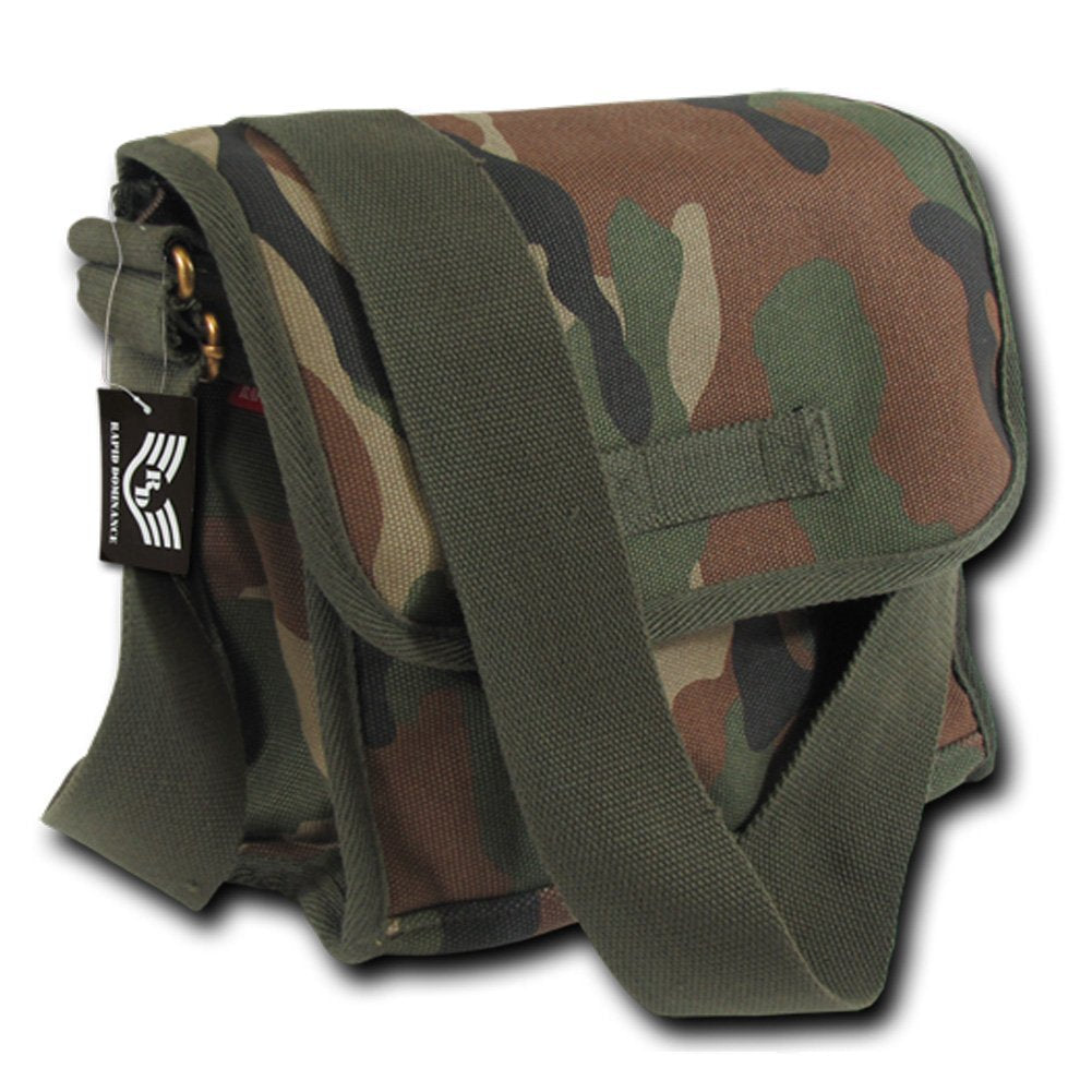 Authentic Canvas Camo Field Bag Woodland