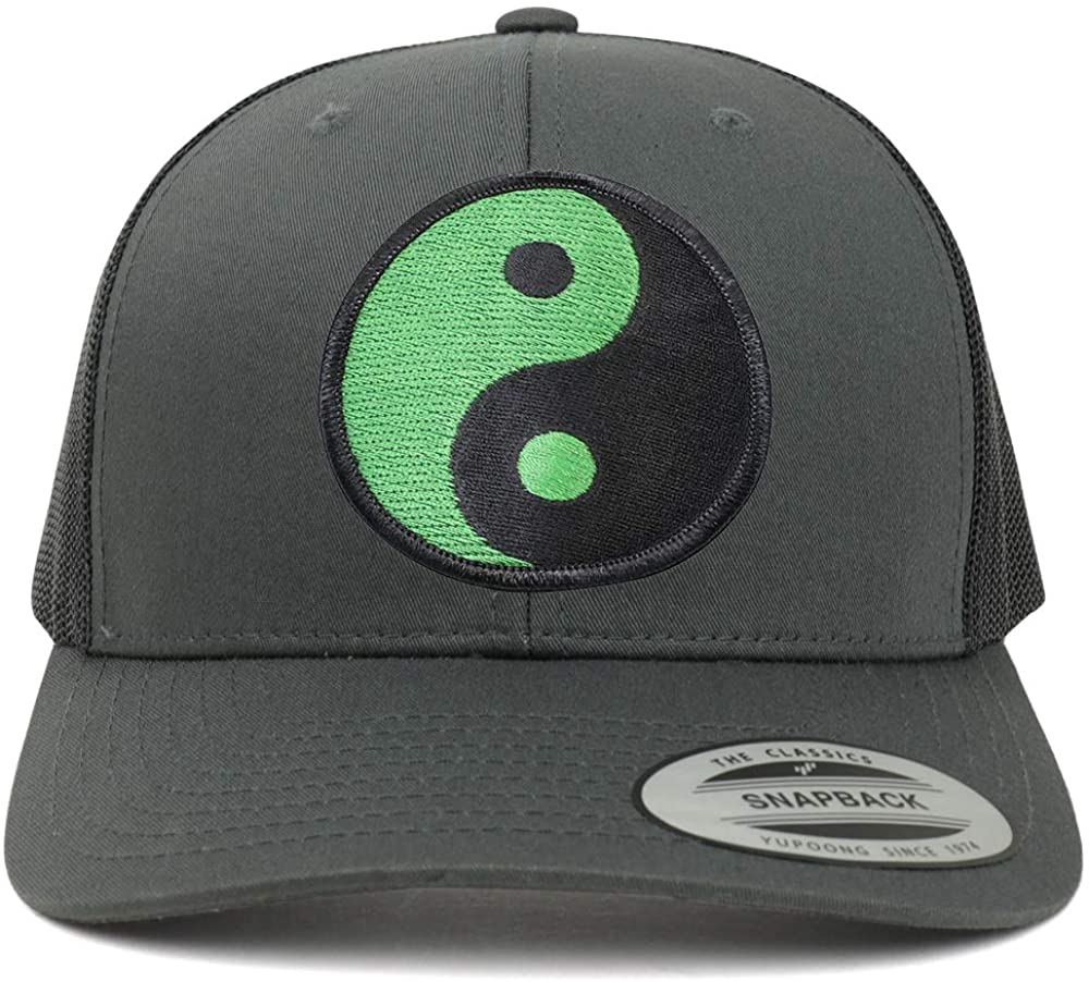 Armycrew Green Yin Yang Patch Mesh Trucker Cap