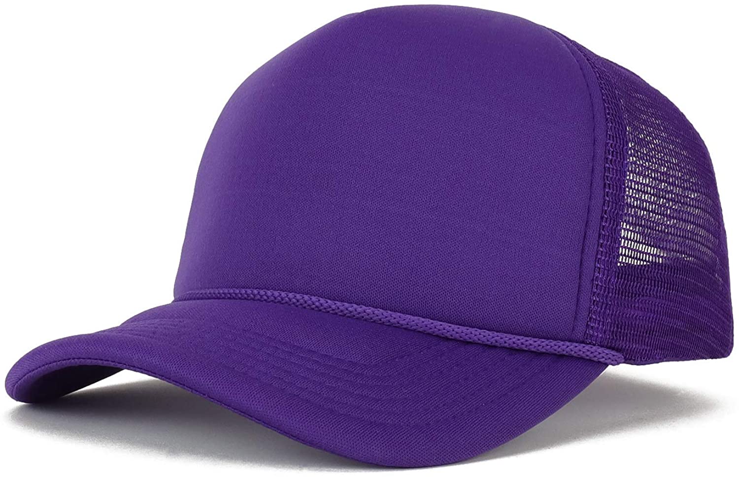 Armycrew Kid's Youth Size 5 Panel Structured Foam Mesh Trucker Cap