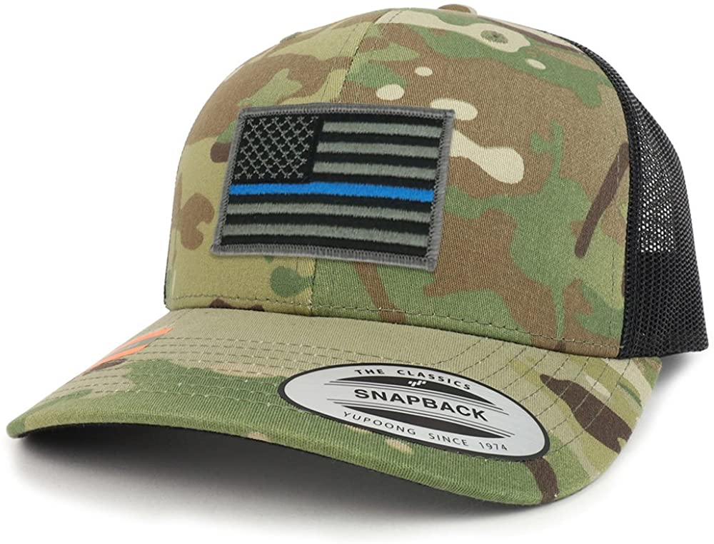 Armycrew Assorted USA Patch Camouflage Structured Trucker Mesh Baseball Cap
