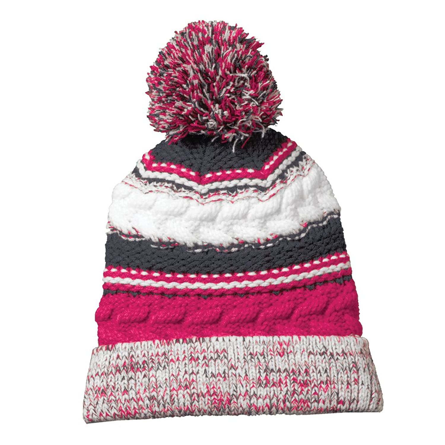 Armycrew Pom Pom 3 Team Color Acrylic Winter Beanie Hat