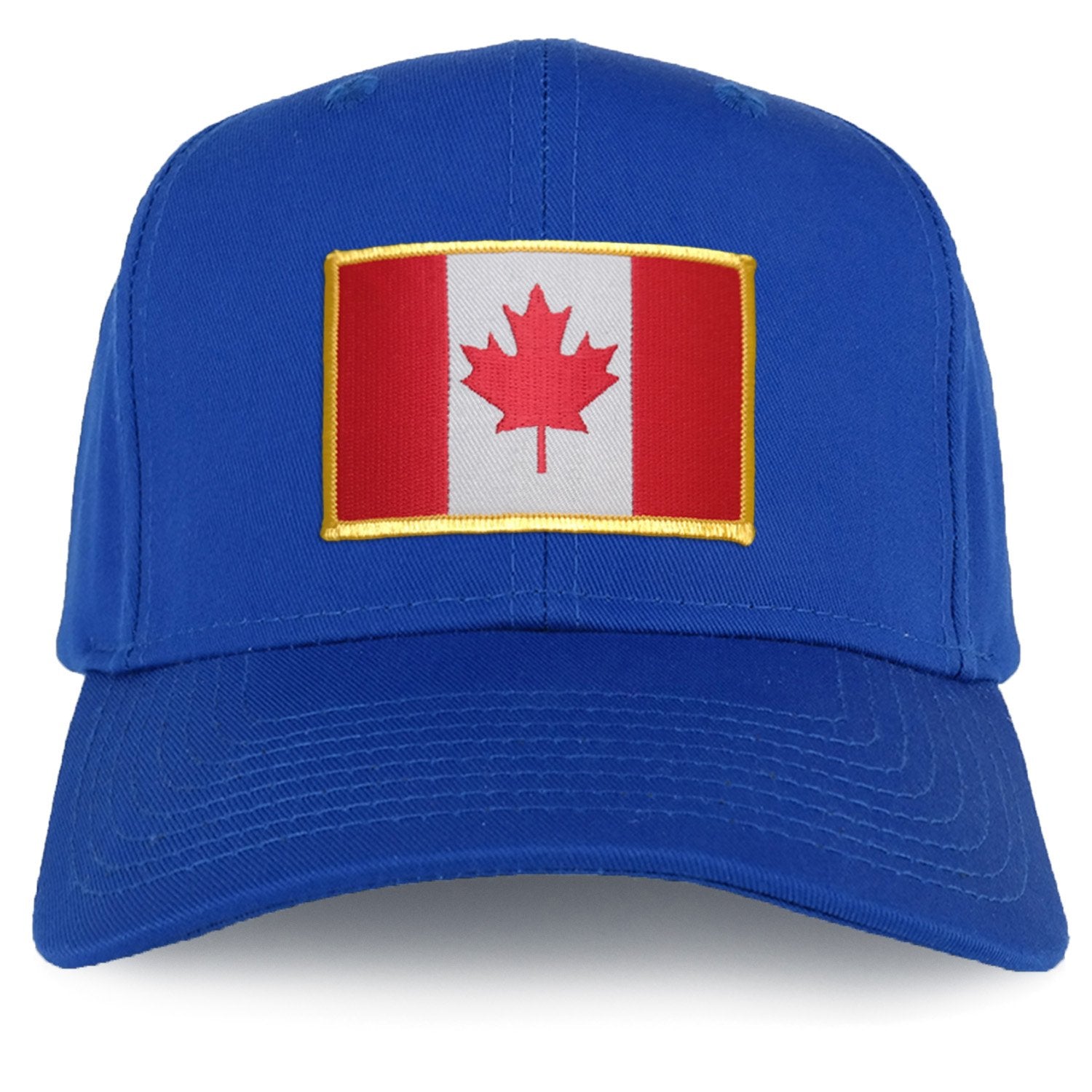 Armycrew XXL Oversize Canada Flag Iron On Patch Solid Baseball Cap