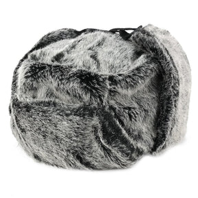 Armycrew Faux Fur Winter Trooper Hat with Earflaps