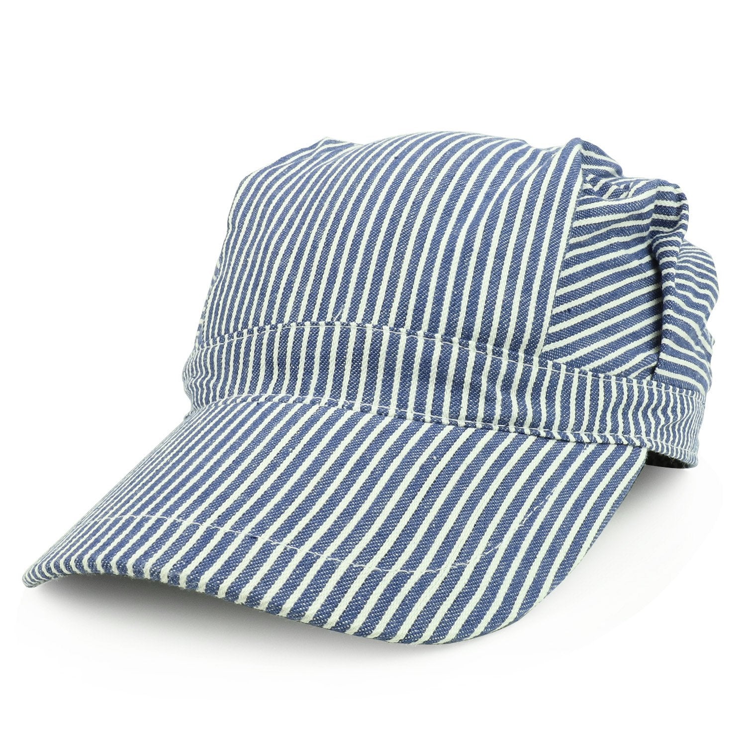 Armycrew Child Engineer Blue Striped Railroad Conductor Adjustable Cap