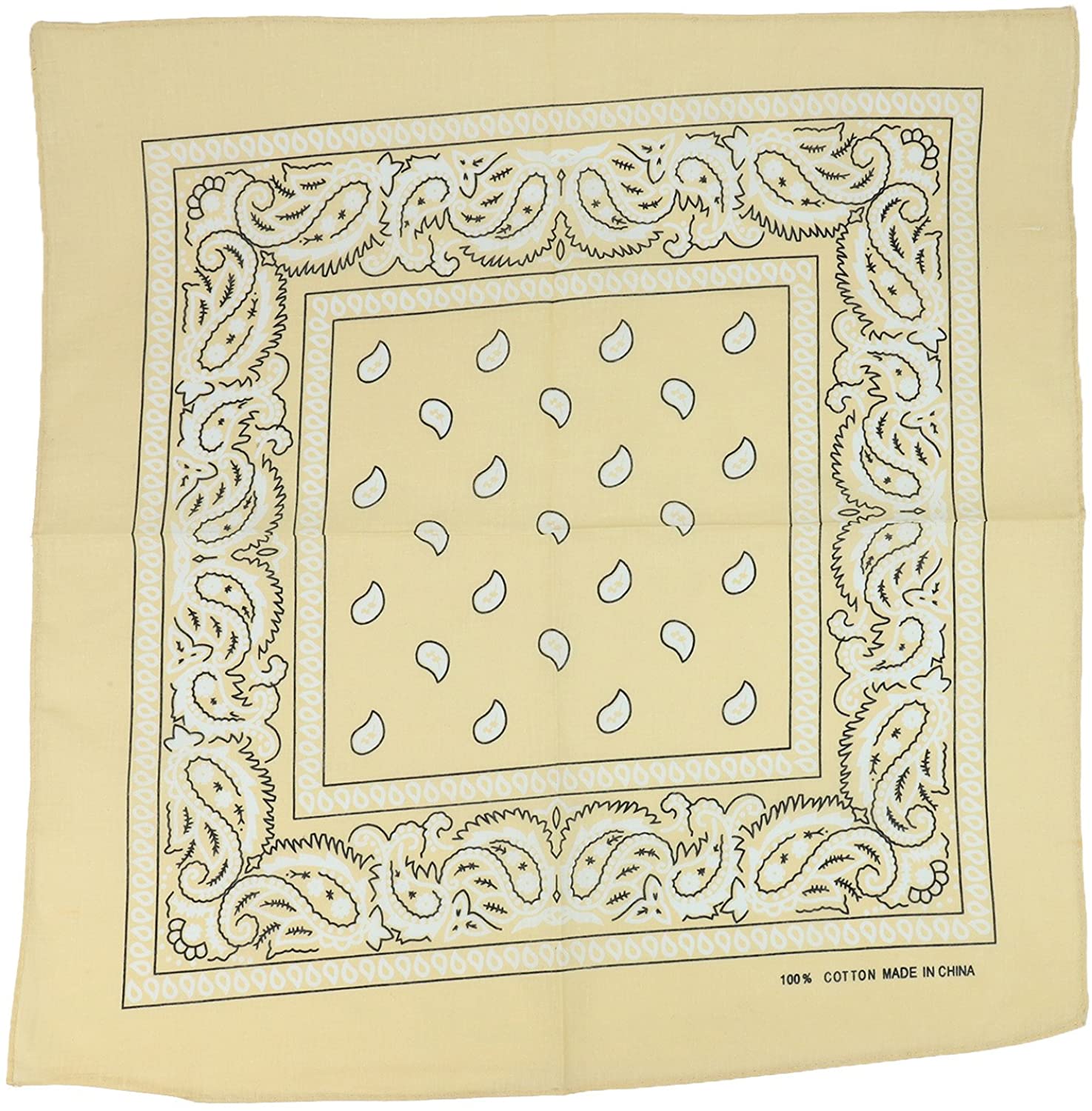 Armycrew Paisley Printed Cotton Bandanas 4 Pack Set