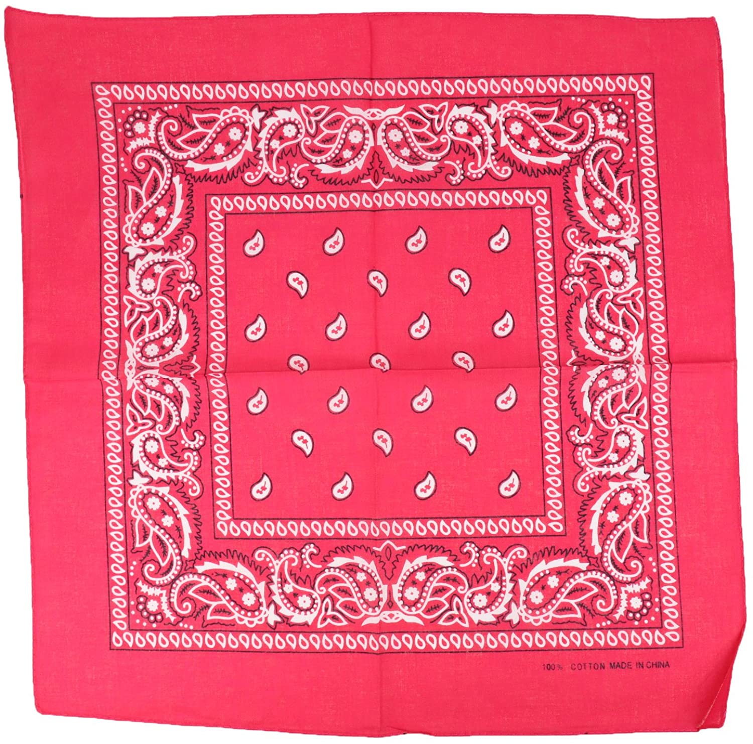 Armycrew Paisley Printed Cotton Bandanas 4 Pack Set
