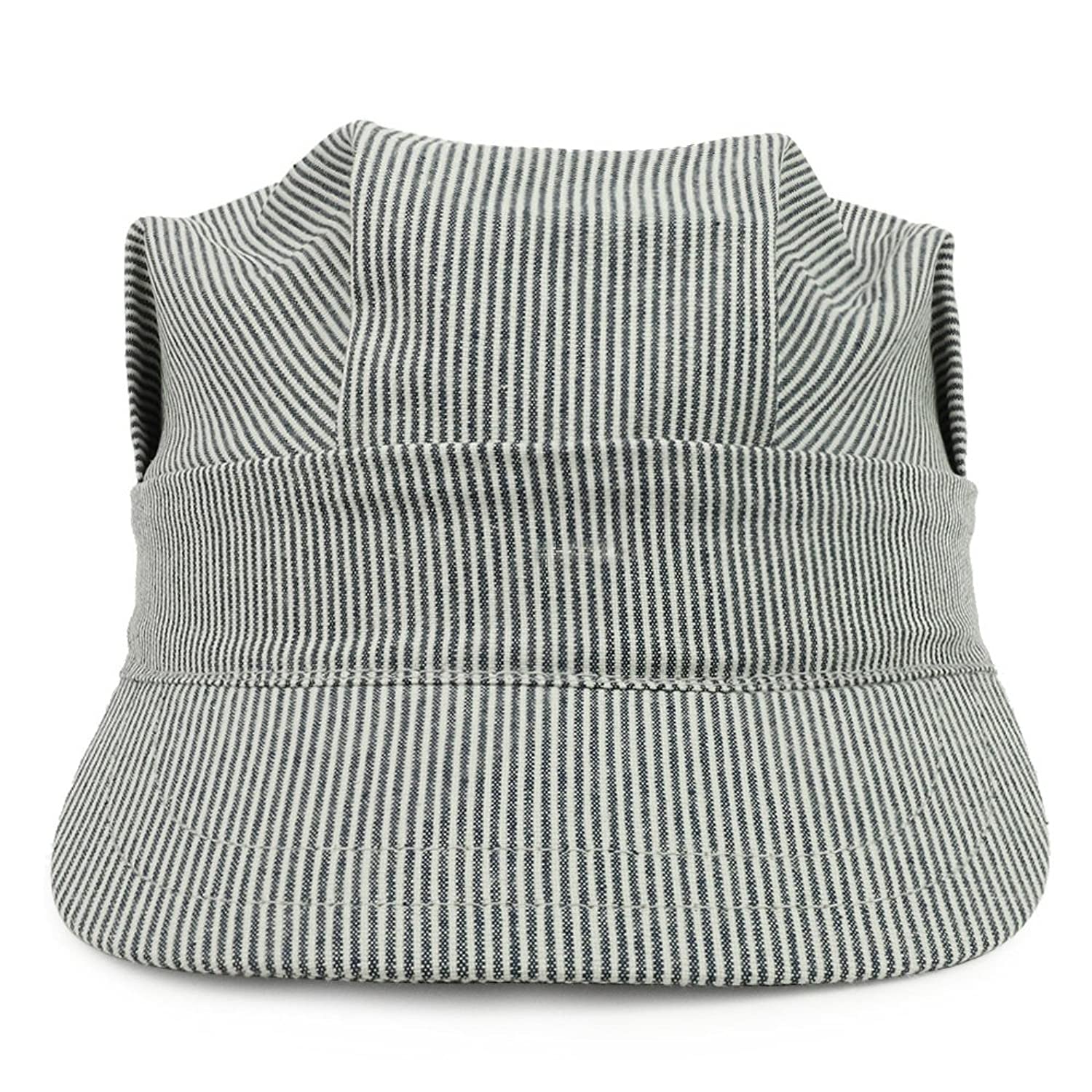 Armycrew Made in USA Striped Rail Road Train Engineer Conductor Adult Cap