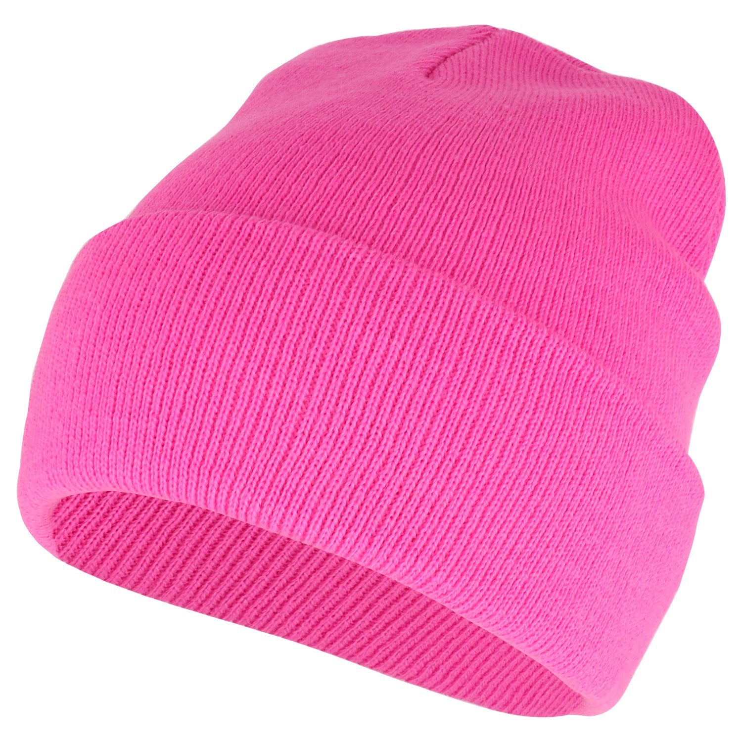 Armycrew High Visibility Neon Color Cuff Long Winter Beanie Hat