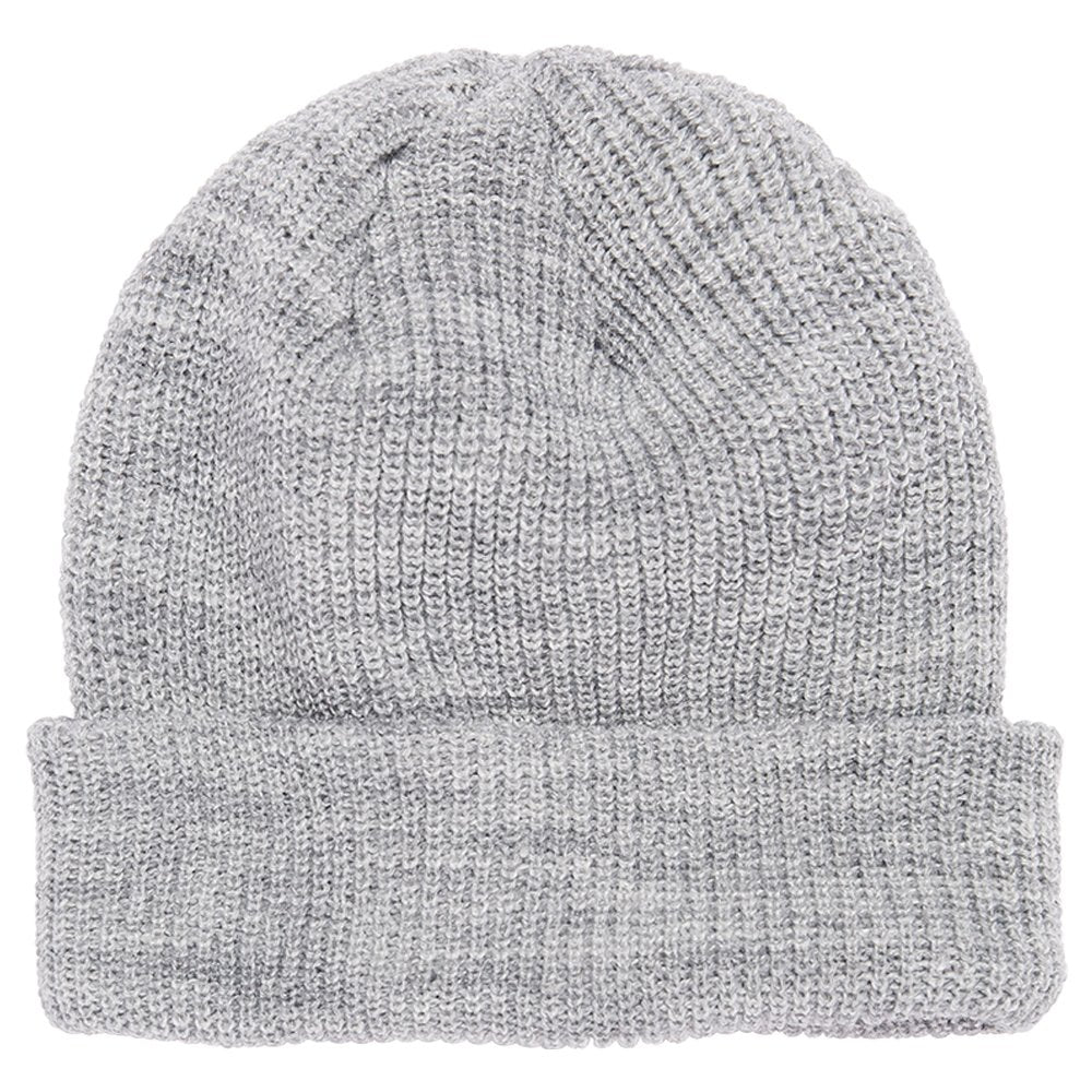 FLEXFIT Ribbed Cuffed Knit Warm Winter Beanie Hat - BLACK