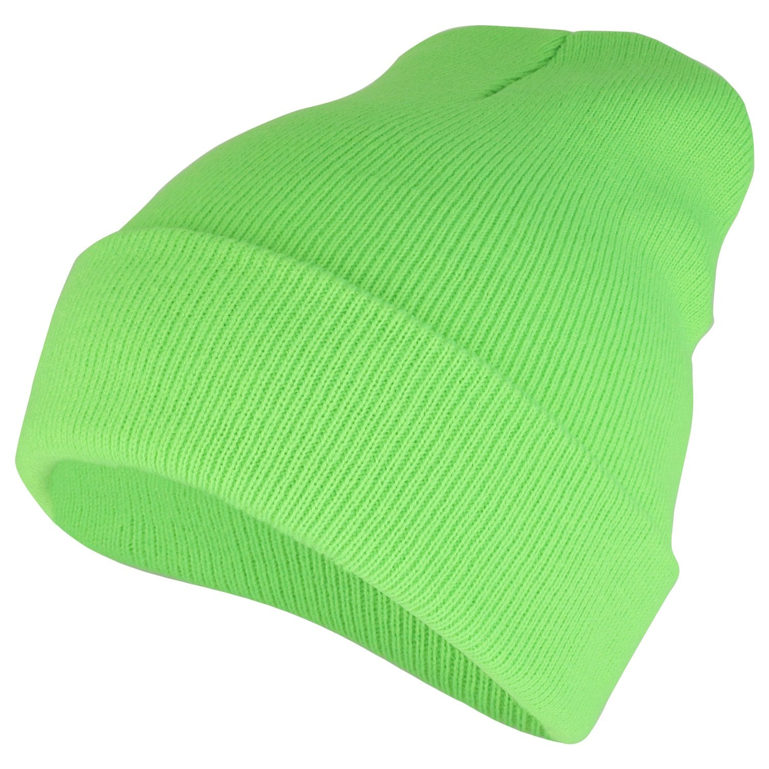 Armycrew High Visibility Neon Color Cuff Long Winter Beanie Hat