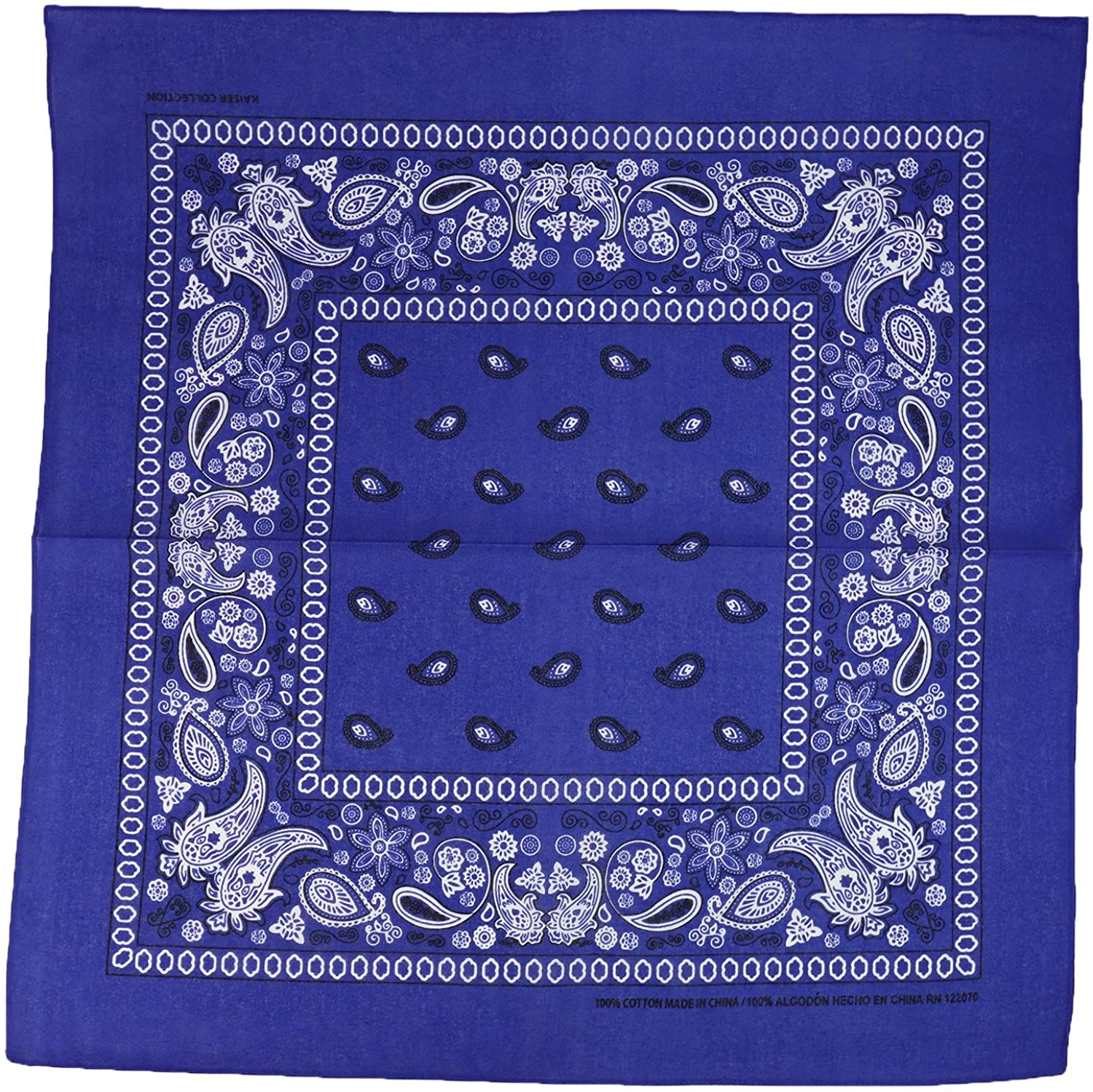 Armycrew Paisley Printed Cotton Bandanas 4 Pack Set